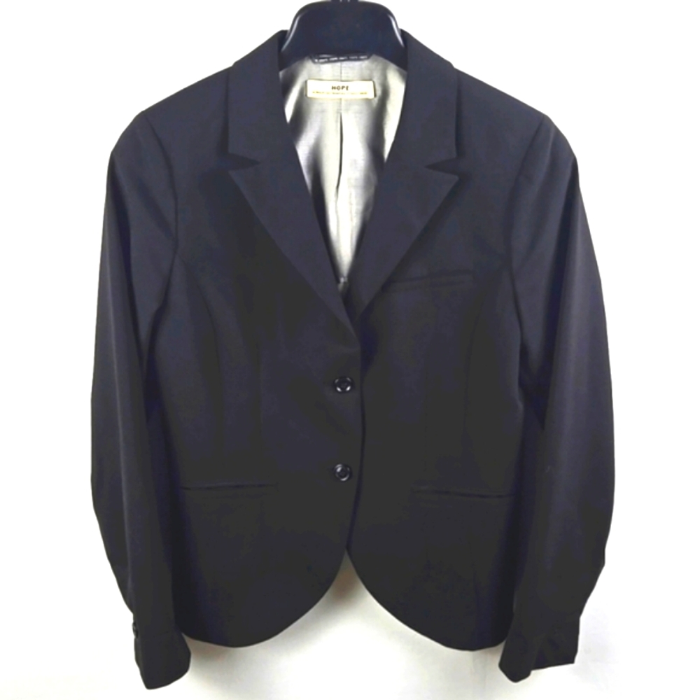 Hope‎ The One Black Women's Blazer Sz 36 = US 4 Career Quiet Luxury Professional